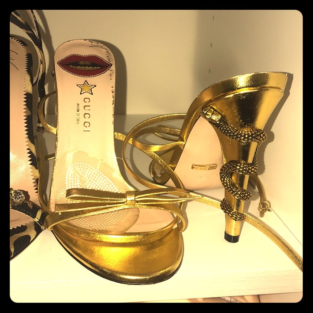 Gucci snake heel